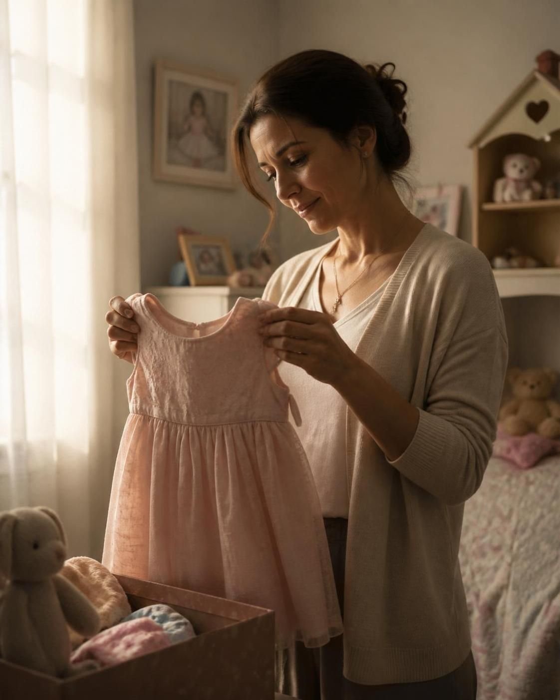 descubre cómo aceptar los cambios personales y avanzar en la vida con el emotivo relato de un vestido de la infancia que ya no encaja, símbolo de crecimiento y transformación.