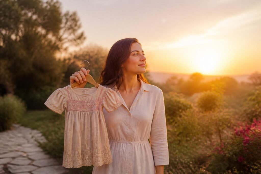 reflexiona sobre el crecimiento personal y la aceptación del cambio con "el vestido que me cosieron de niña ya no me queda", una guía para mirar hacia adelante y abrazar nuevas etapas de la vida.